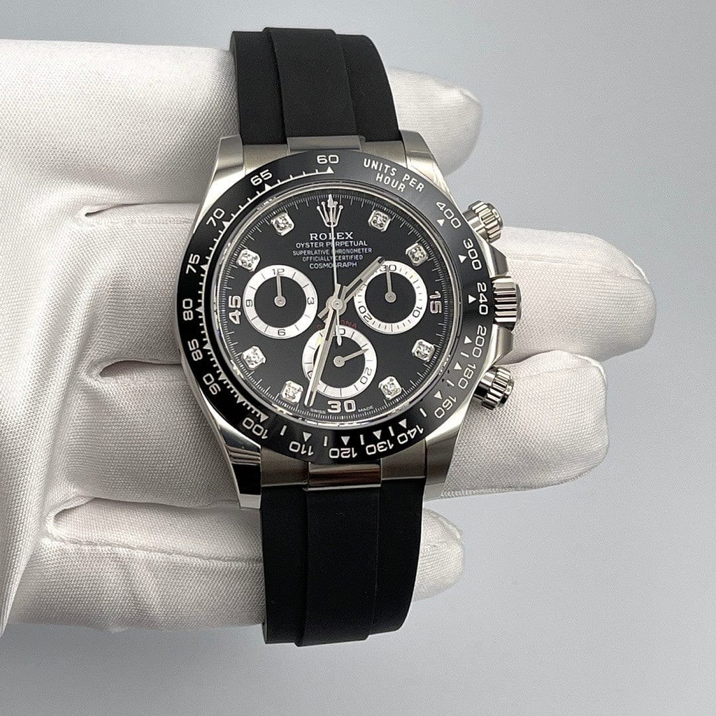 M116519LN-0025 Rolex Cosmograph Daytona Black 18 ct White Gold Mens Watch